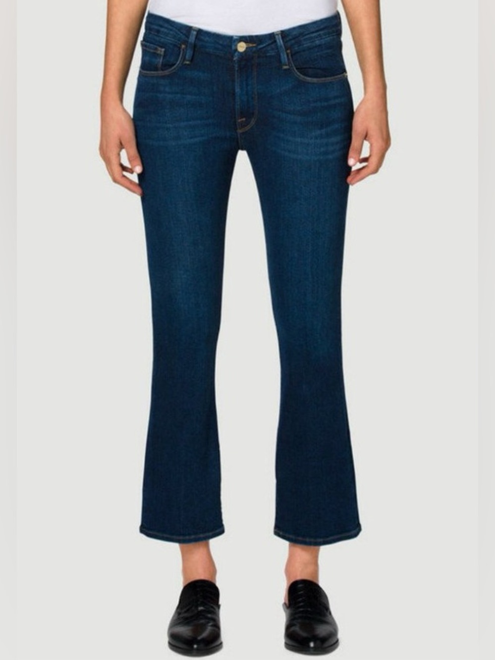FRAME Denim Le Crop Mini Boot Jeans in colour Remsen Size 27